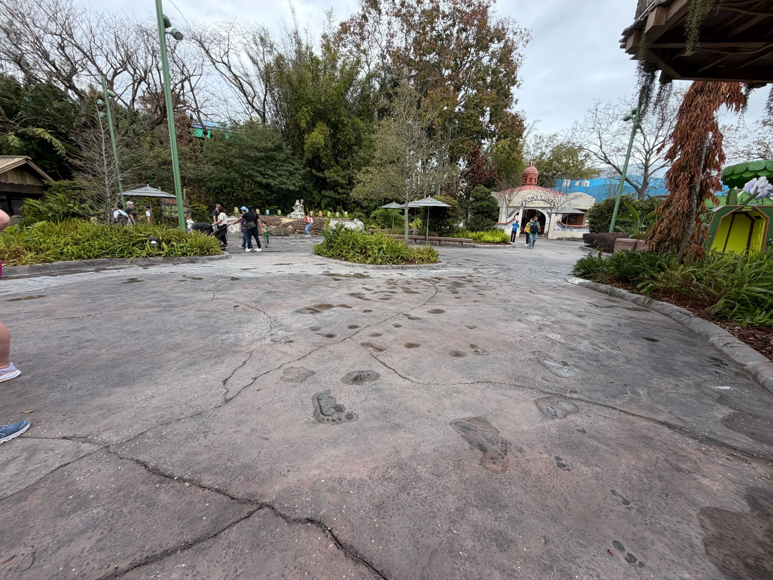 Shrek’s Swamp Splash Pad Paved Over
