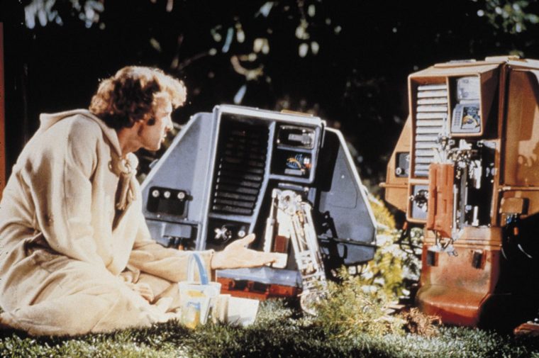 Film, 'Silent Running', (1972) Bruce Dern stars as the caretaker of a greenhouse located on a group of space stations that have been sent into orbit. The Earth has been all but destroyed by nuclear war and the greenhouse contains the vital foliage samples that will replenish the scarred globe once the radiation has lifted. Starring Bruce Dern