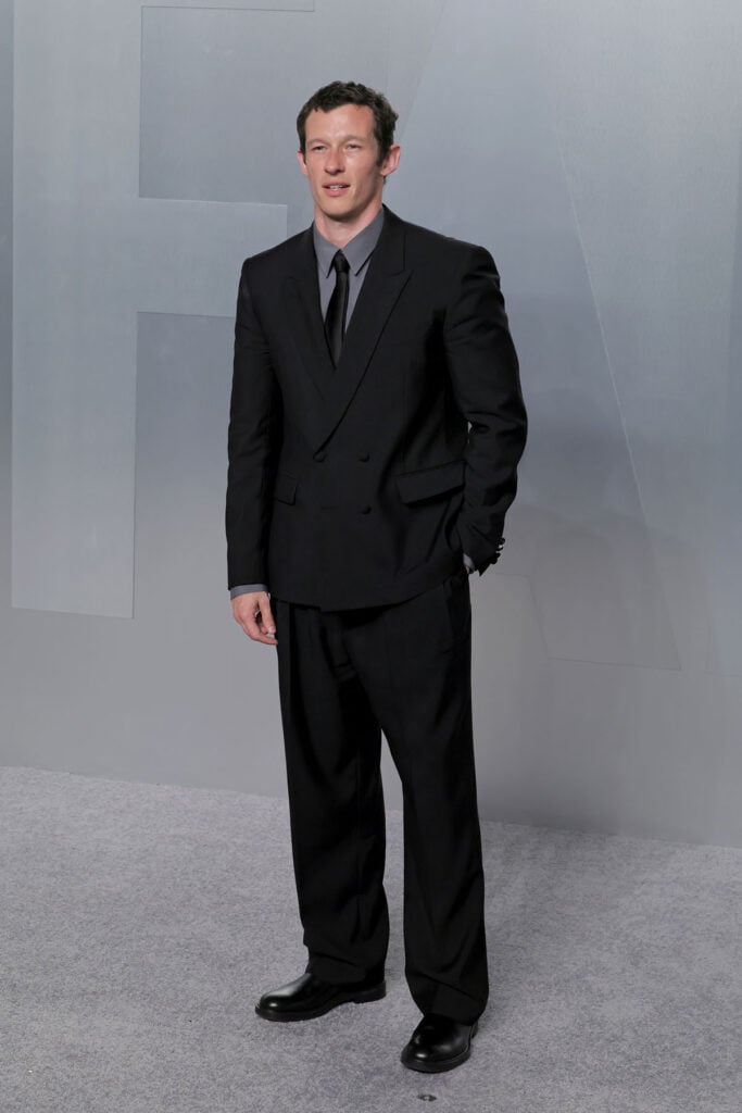 Callum Turner Vanity Fair Oscar Party 2026 Louis Vuitton, Callum Turner red carpet Vanity Fair Oscar Party 2026 Louis Vuitton suit, Louis Vuitton Vanity Fair Oscar Party 2026 Callum Turner