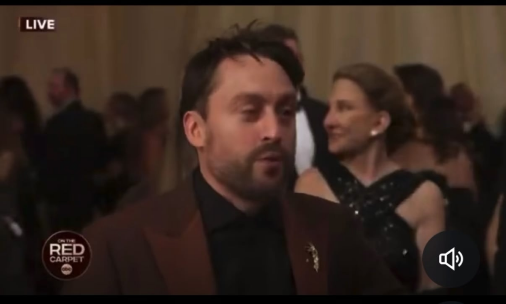 Kieran Culkin talking about how Robert Downey Jr. told him that the best part of winning an Oscar is coming back the next year to hand it to somebody else; “Hopefully I actually get to hand it to someone.”