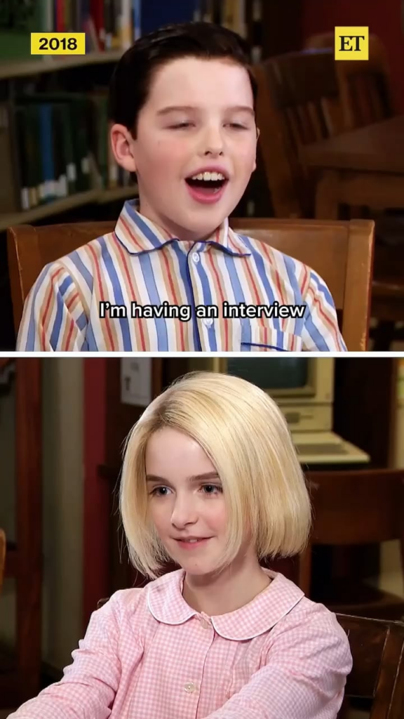 Iain Armitage and Mckenna Grace interviewing each other on the set of ‘Young Sheldon’ is the timeline cleanse we always need