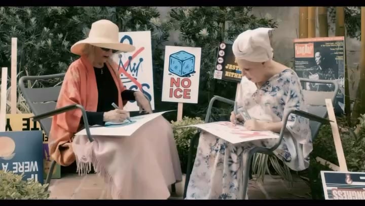 Bette Midler and Barbara Hershey Reenact Famous ‘Beaches’ Scene For ‘No Kings’ Protest