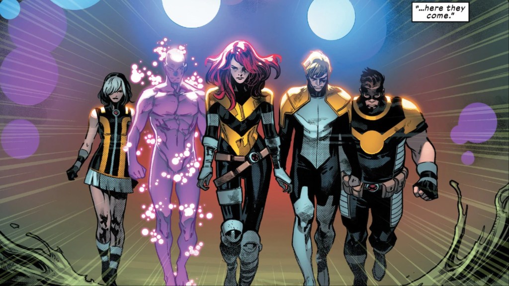 Tempus, Proteus, Hope, Elixir, and Egg walking together