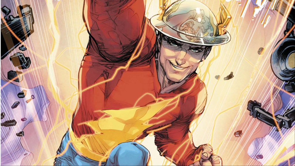 Jay Garrick running and throwing a punch