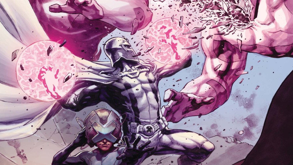 Magneto and Xavier battling Nimrods