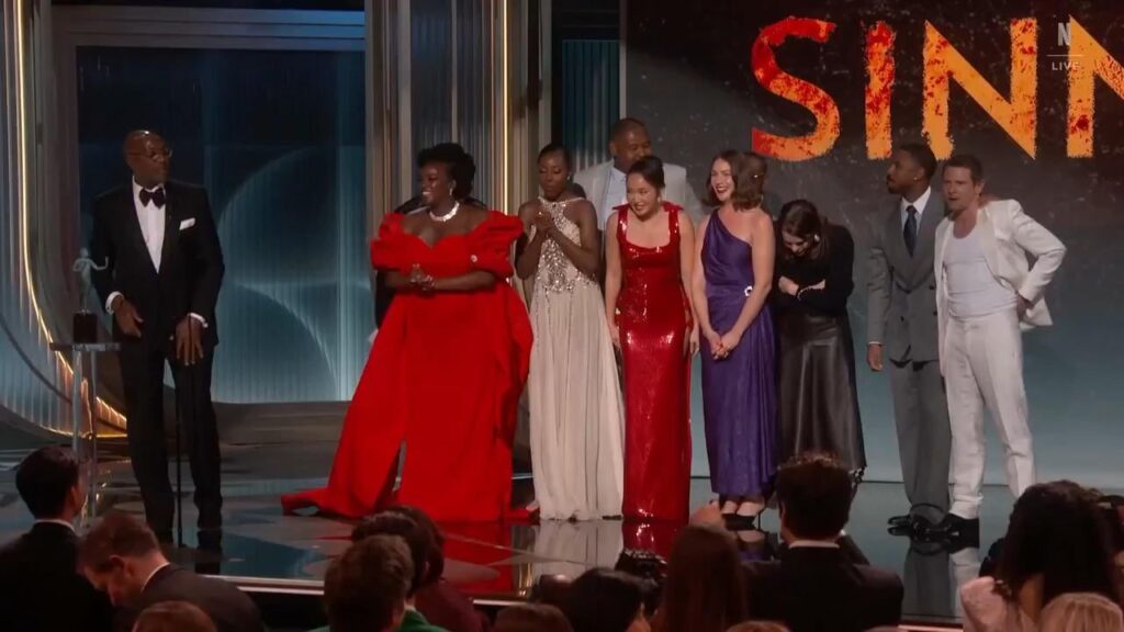 Delroy Lindo delivers an emotional speech on behalf of the ‘Sinners’ cast as they accept Best Ensemble at the 32nd Actor Awards: “My extraordinary [cast]… I love y’all man.”