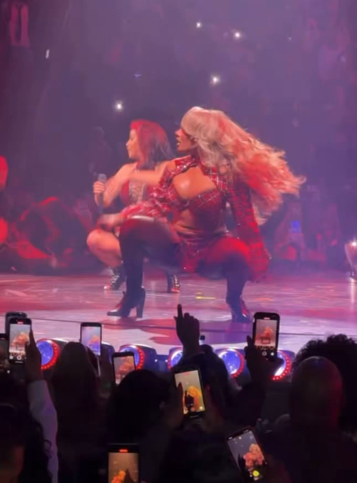 Cardi B brought out Megan Thee Stallion to perform “WAP” at her ‘Little Miss Drama’ tour in Houston