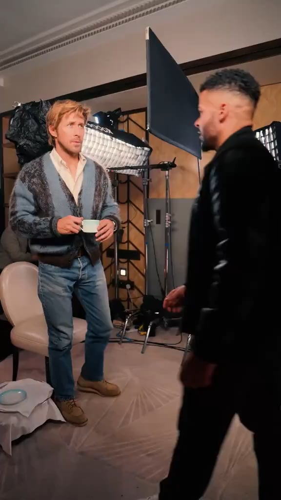 Ryan Gosling trying out Gen Z slang for a minute