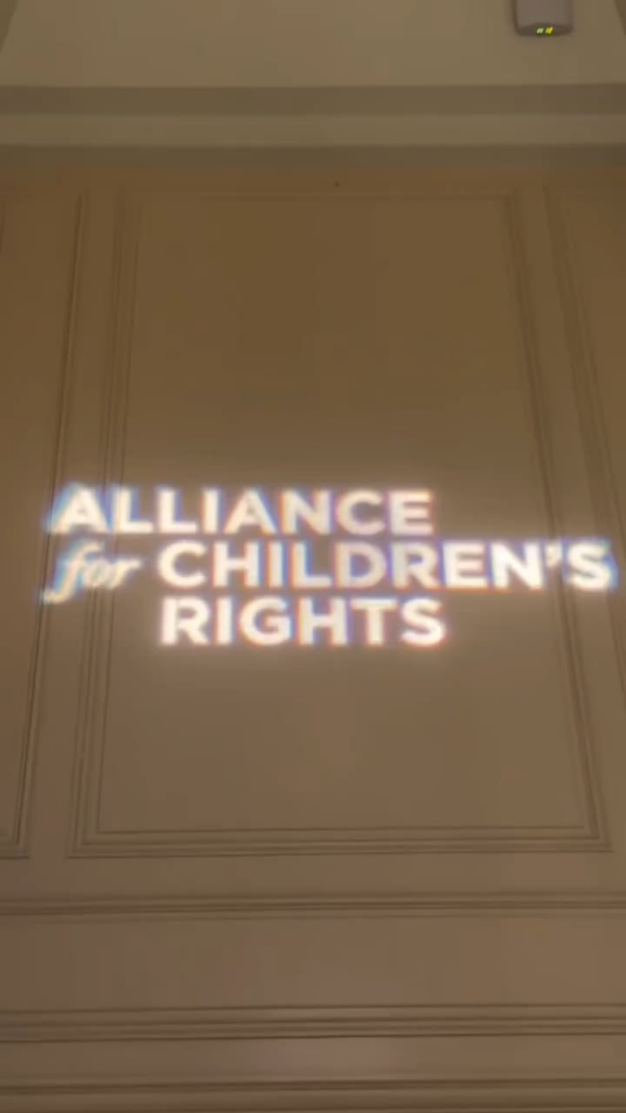 Meghan shares behind the scenes reel from Alliance for Children's Rights gala dinner