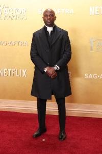 David Gyasi at The 32nd Annual Actor Awards Presented by SAG-AFTRA held at the Shrine Auditorium and Expo Hall on March 01, 2026 in Los Angeles, California.