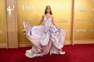 Haley Kalil at The 32nd Annual Actor Awards Presented by SAG-AFTRA held at the Shrine Auditorium and Expo Hall on March 01, 2026 in Los Angeles, California.