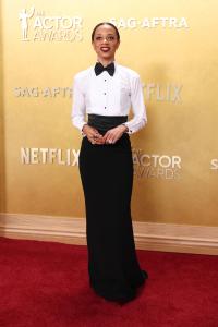 Nischelle Turner at The 32nd Annual Actor Awards Presented by SAG-AFTRA held at the Shrine Auditorium and Expo Hall on March 01, 2026 in Los Angeles, California.