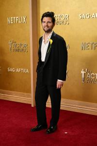 Adam Scott at The 32nd Annual Actor Awards Presented by SAG-AFTRA held at the Shrine Auditorium and Expo Hall on March 01, 2026 in Los Angeles, California.