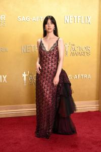 Mia Goth at The 32nd Annual Actor Awards Presented by SAG-AFTRA held at the Shrine Auditorium and Expo Hall on March 01, 2026 in Los Angeles, California.