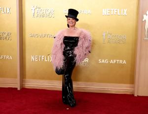 Fran Drescher at The 32nd Annual Actor Awards Presented by SAG-AFTRA held at the Shrine Auditorium and Expo Hall on March 01, 2026 in Los Angeles, California.