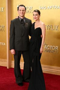 Matthew Rhys and Keri Russell at The 32nd Annual Actor Awards Presented by SAG-AFTRA held at the Shrine Auditorium and Expo Hall on March 01, 2026 in Los Angeles, California.