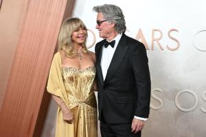 Goldie Hawn, Kurt Russell at the 97th Oscars held at the Dolby Theatre on March 2, 2025 in Hollywood, California.