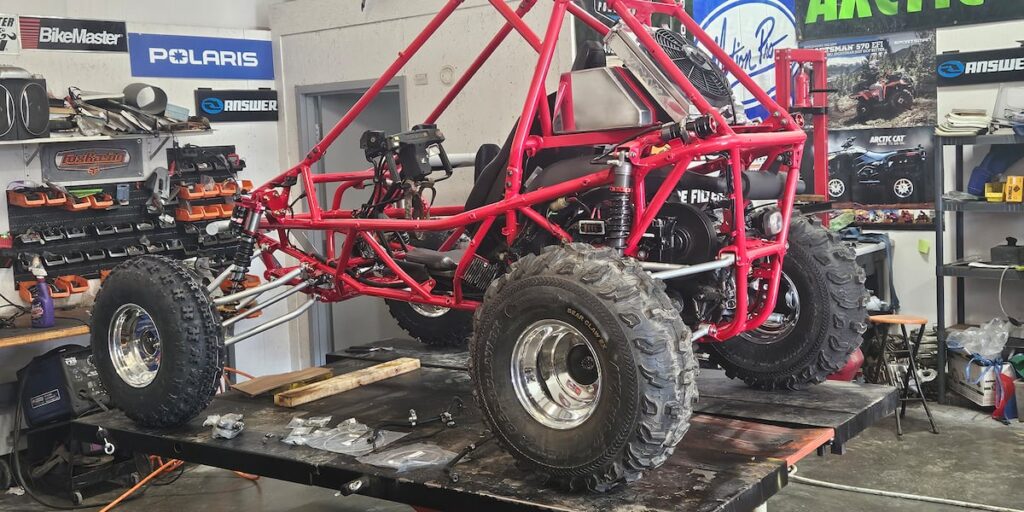 Lincoln small business custom building retro ATV for celebrity after social media post