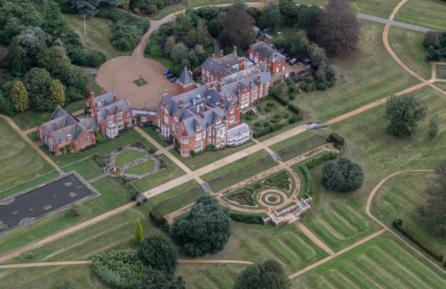 Aerial view of Bagshot Park the Royal residence of Prince Edward, Earl of Wessex and Sophie, Countess of Wessex on June 09, 2009.