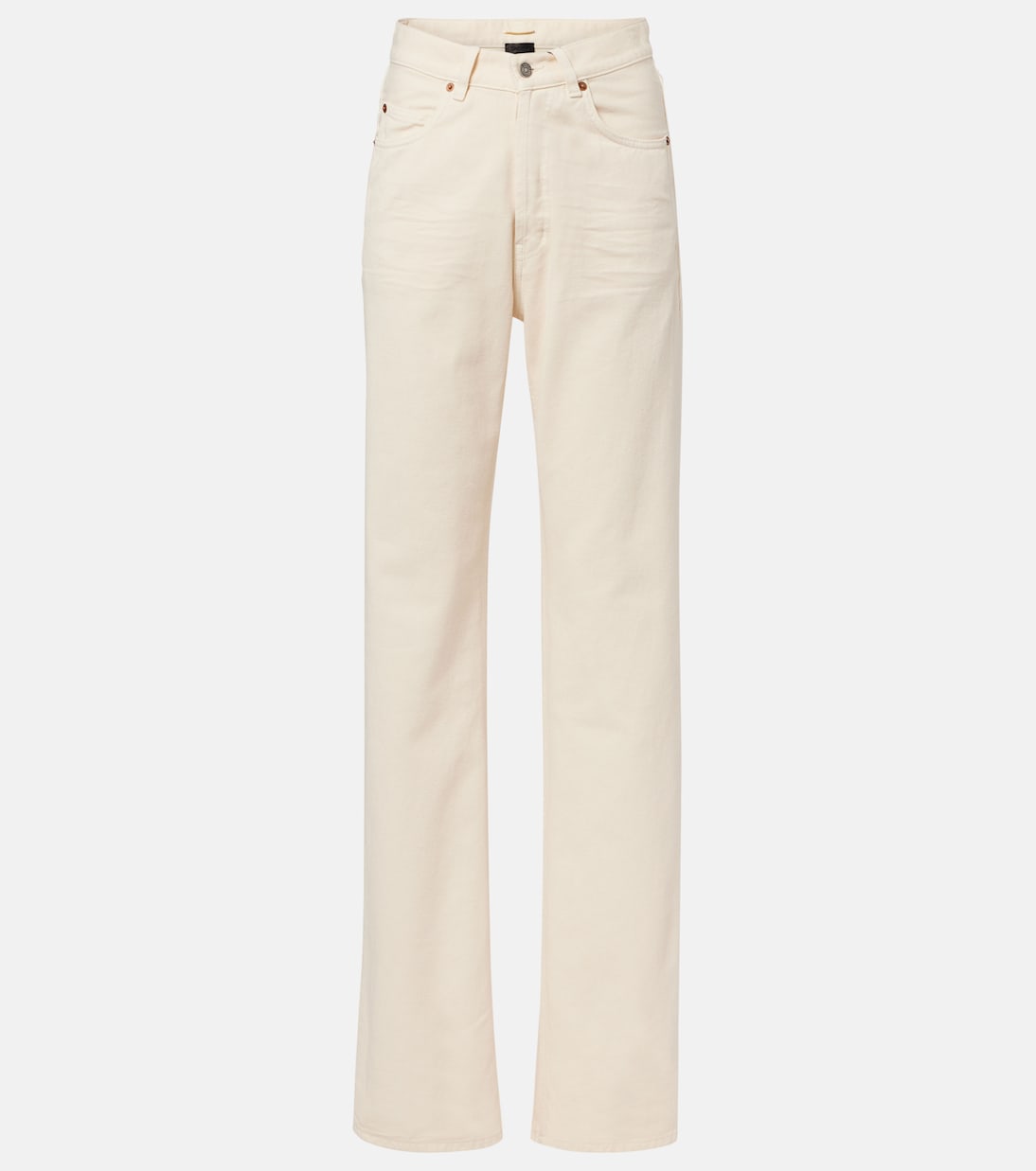 Wide-Leg Jeans in White - Saint Laurent