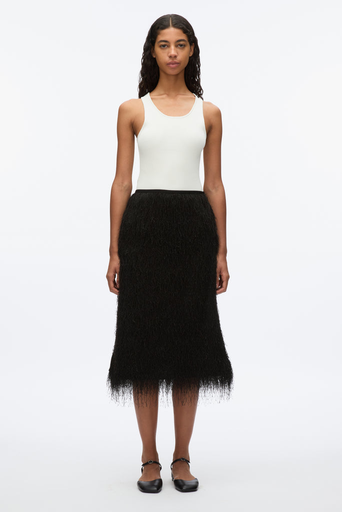 Fringe Slip Skirt