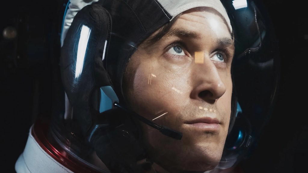 Ryan Gosling as Neil Armstrong in First Man