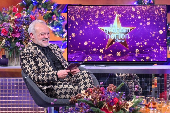 EDITORIAL USE ONLY Host Graham Norton, during filming for the Graham Norton Show, at BBC Studioworks 6 Television Centre, Wood Lane, London, to be aired on BBC One on Friday evening. Picture date: Thursday December 18, 2025. Picture credit: Jas Lehal/PA Media Assignments