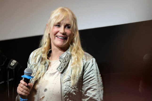 SANTA BARBARA, CALIFORNIA - FEBRUARY 07: Darryl Hannah speaks onstage at a Q&A for 