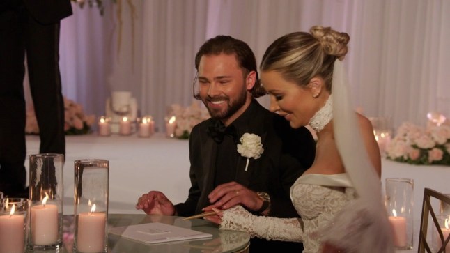 Olivia Marries her Match S3: E4 - Episode 4 ITV Olivia Attwood and Bradley Dack get married. Grab from Show Credit ITVX