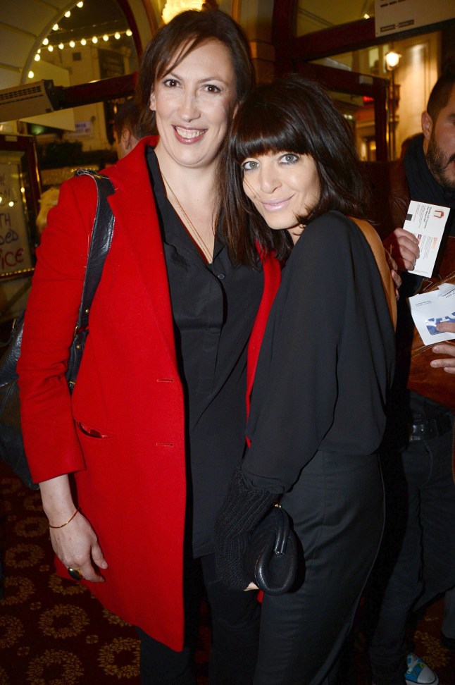 Mandatory Credit: Photo by Richard Young/Shutterstock (2020270cy) Miranda Hart and Claudia Winkleman 'Viva Forever!' musical press night at The Piccadilly Theatre, London, Britain - 11 Dec 2012