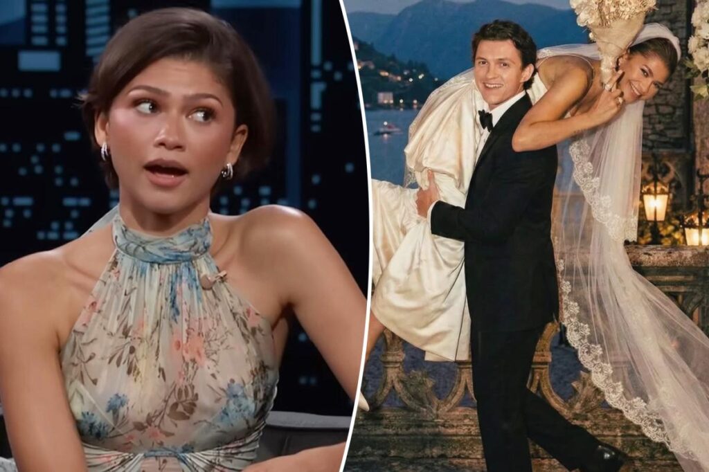 Zendaya finally addresses Tom Holland marriage rumors, AI wedding photo 'confusion'