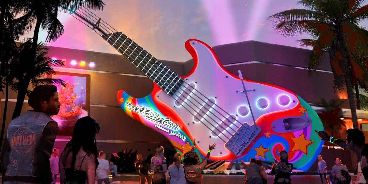 Concept for the Muppets takeover of Rock 'n' Roller Coaster