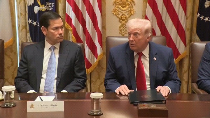 Trump: "Actually, I'm the highest polling person. After the presidency, I may go to Venezuela and run against Delcy. I may run against Delcy. They like me in Venezuela."