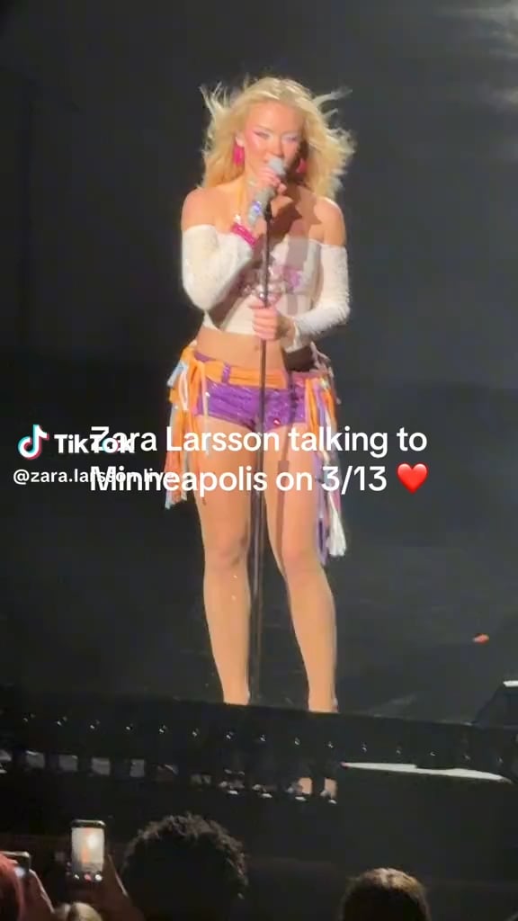 Zara Larsson on ICE during her show in Minneapolis: "Although that is some of the worst parts of humanity, This city has shown me and the world some of the best parts of humanity too."