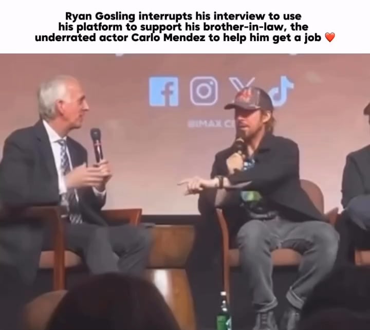 Ryan Gosling stops a Project Hail Mary Q&A to get his brother-in-law a job