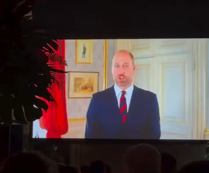 Prince William delivered a pre-recorded video message at the Reasons for Hope Gala last night to honour the extraordinary life and legacy of Dr Jane Goodall