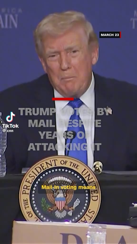 Despite stating, "mail-in voting means mail-in cheating" on Monday, President Donald Trump cast a mail-in ballot in Tuesday's state House special election in Florida. CNN's Jeff Zeleny reports on how Trump has long attacked mail-in voting.