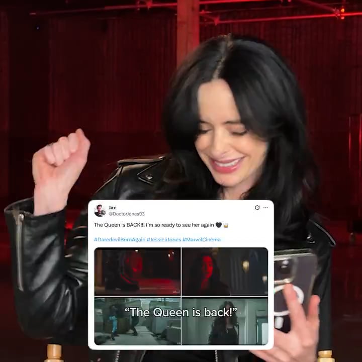 Krysten Ritter reads reactions to her coming back as Jessica Jones