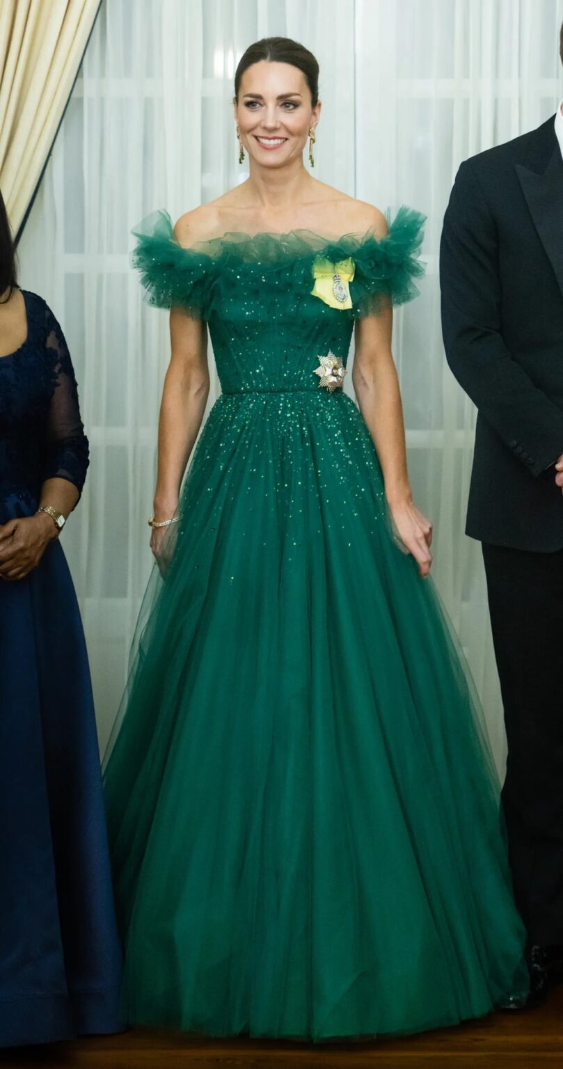 Fashion Throwback: The Princess of Wales wearing Jenny Packham during the 2022 Caribbean Tour