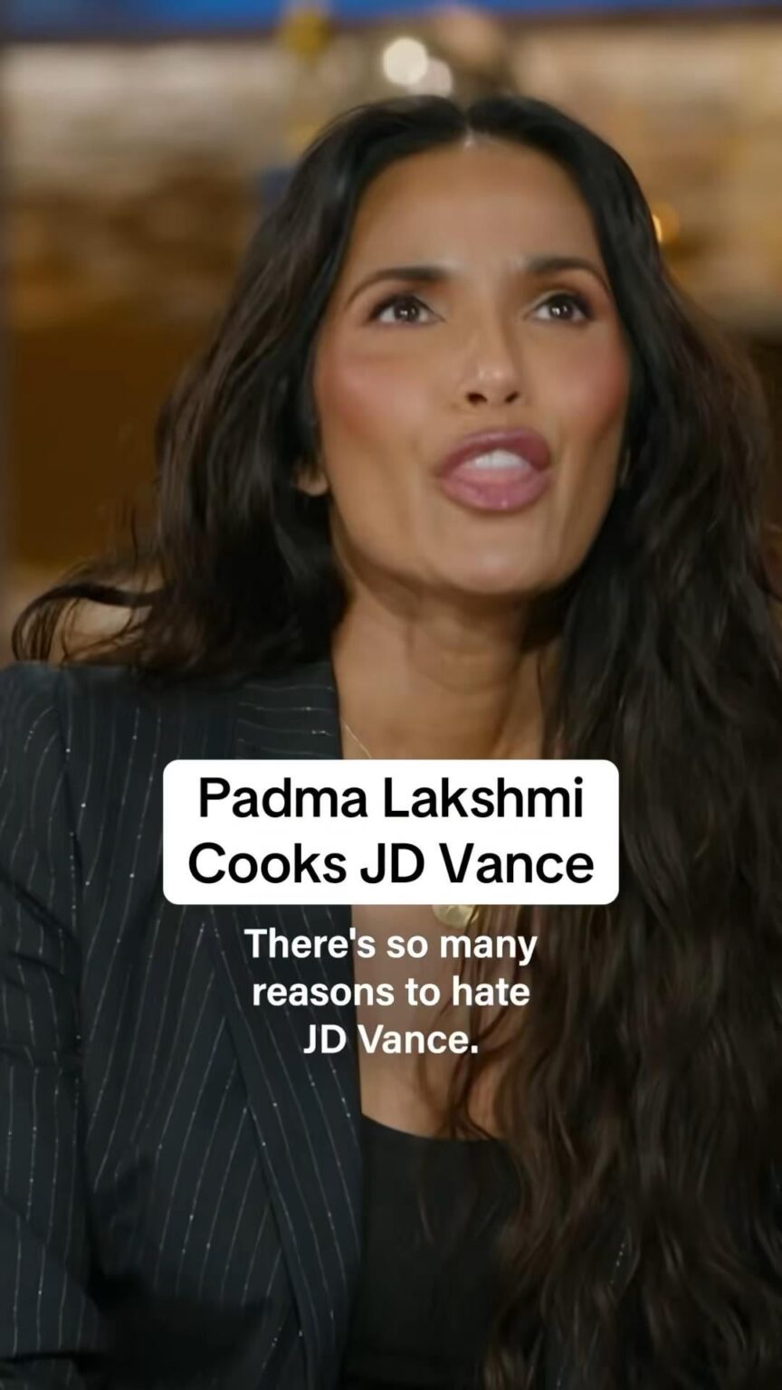 Padma Lakshmi critiques JD Vance’s cooking and Usha Vance’s taste