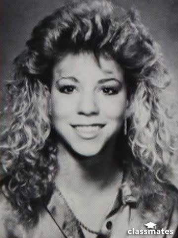A yearbook photo of Mariah Carey in 1987Credit: Classmates.com