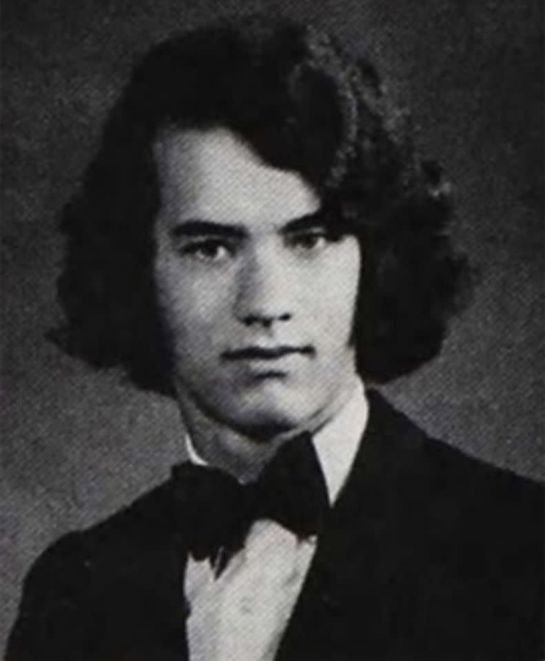 A yearbook photo of Tom Hanks in 1974Credit: Tom Hanks/X