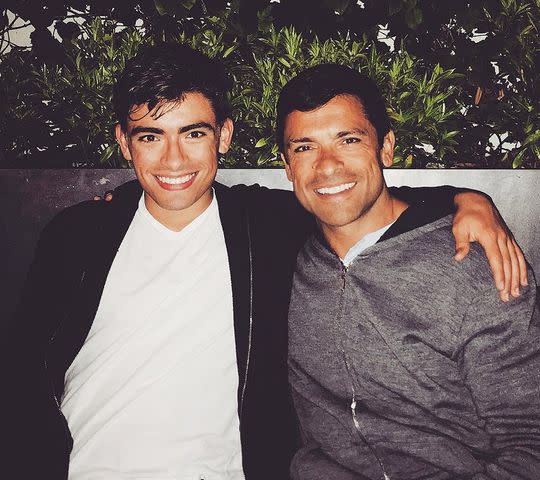 Michael Consuelos and Mark Consuelos pose together in 2016Credit: Mark Consuelos/Instagram