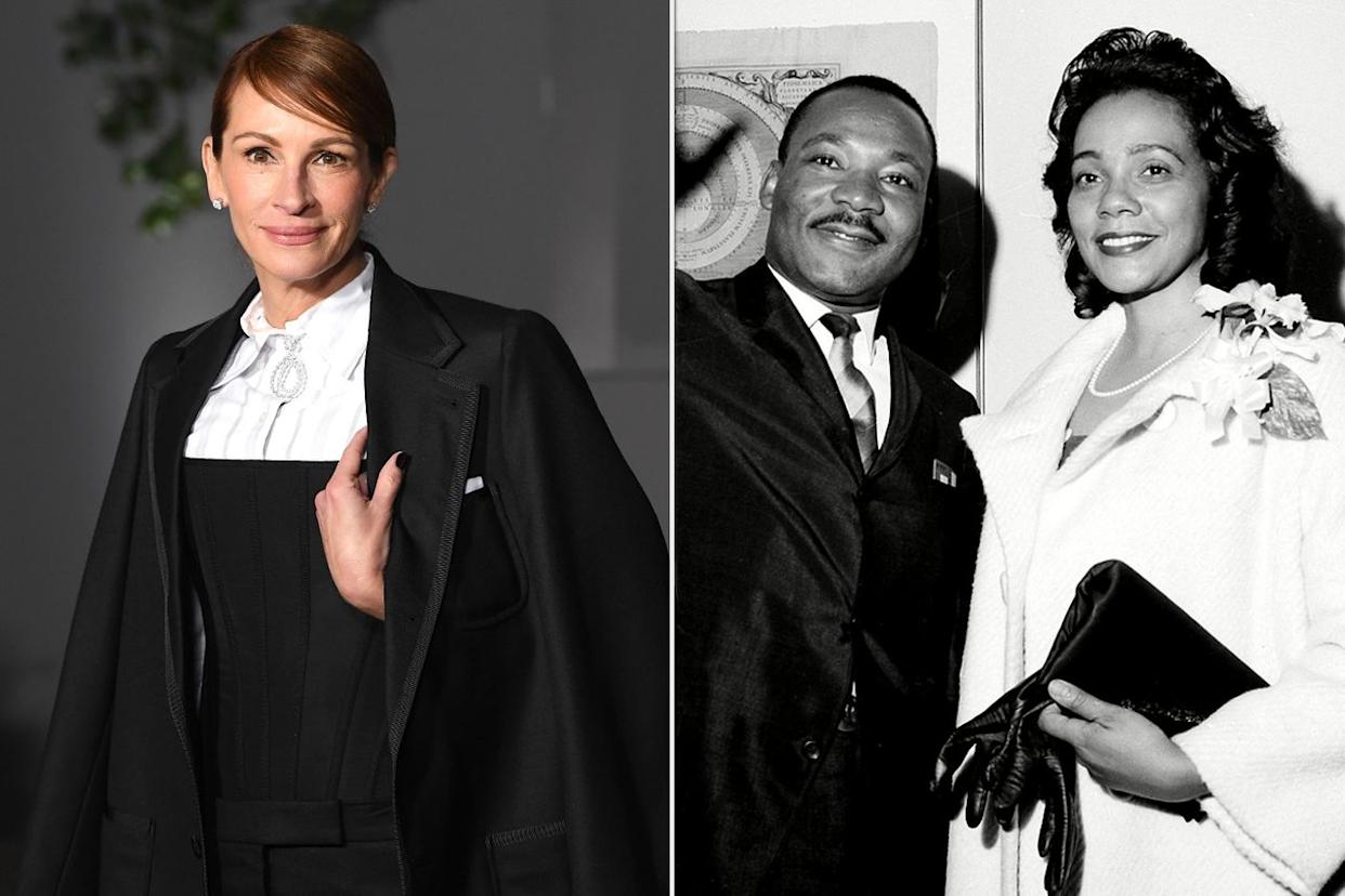 Julia Roberts; Martin Luther King Jr. with wife Coretta Scott KingCredit: Steve Granitz/FilmMagic; J Harris/AP/Shutterstock