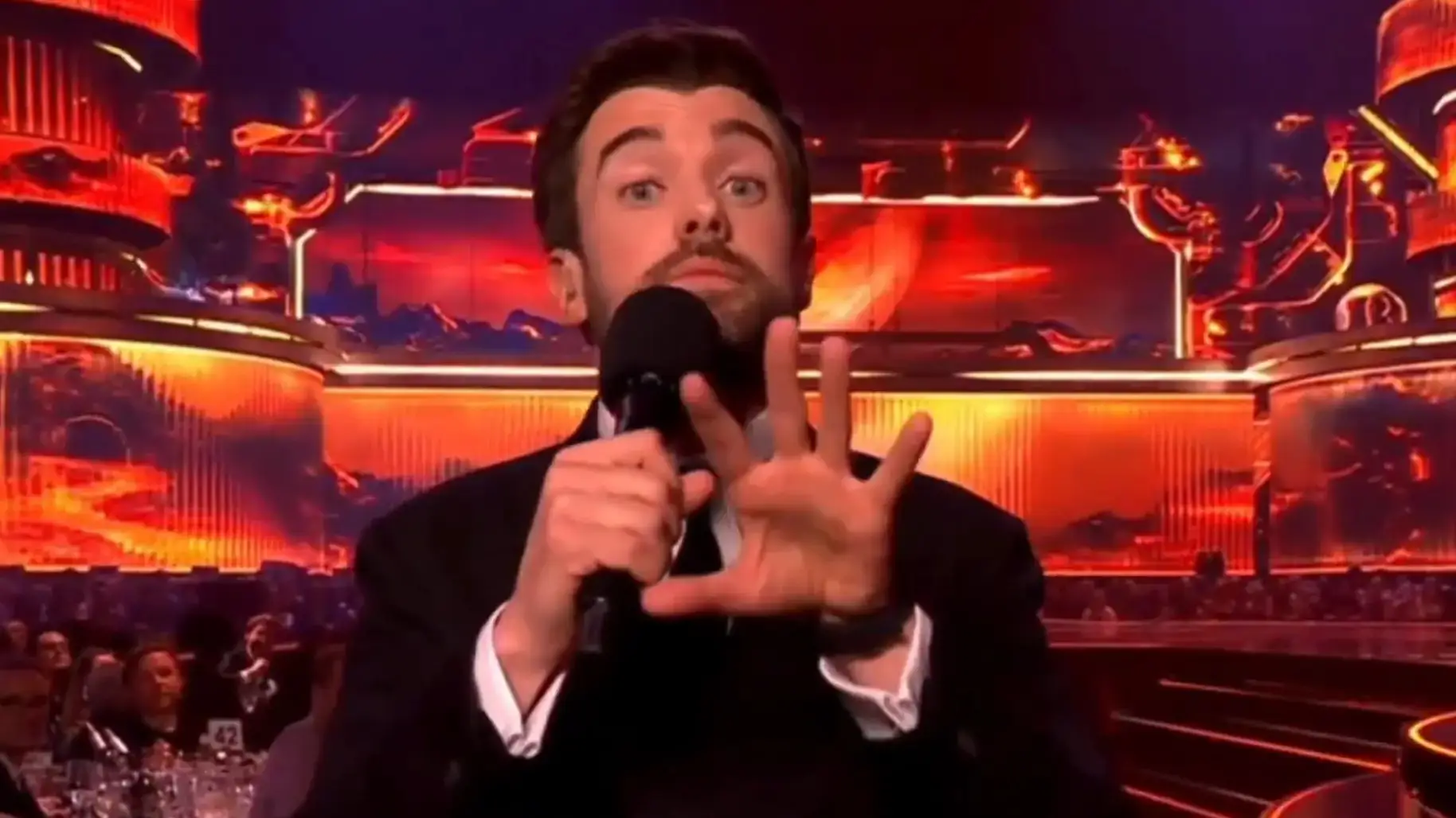 Host Jack Whitehall kept the BRIT Award censors busy (ITV)