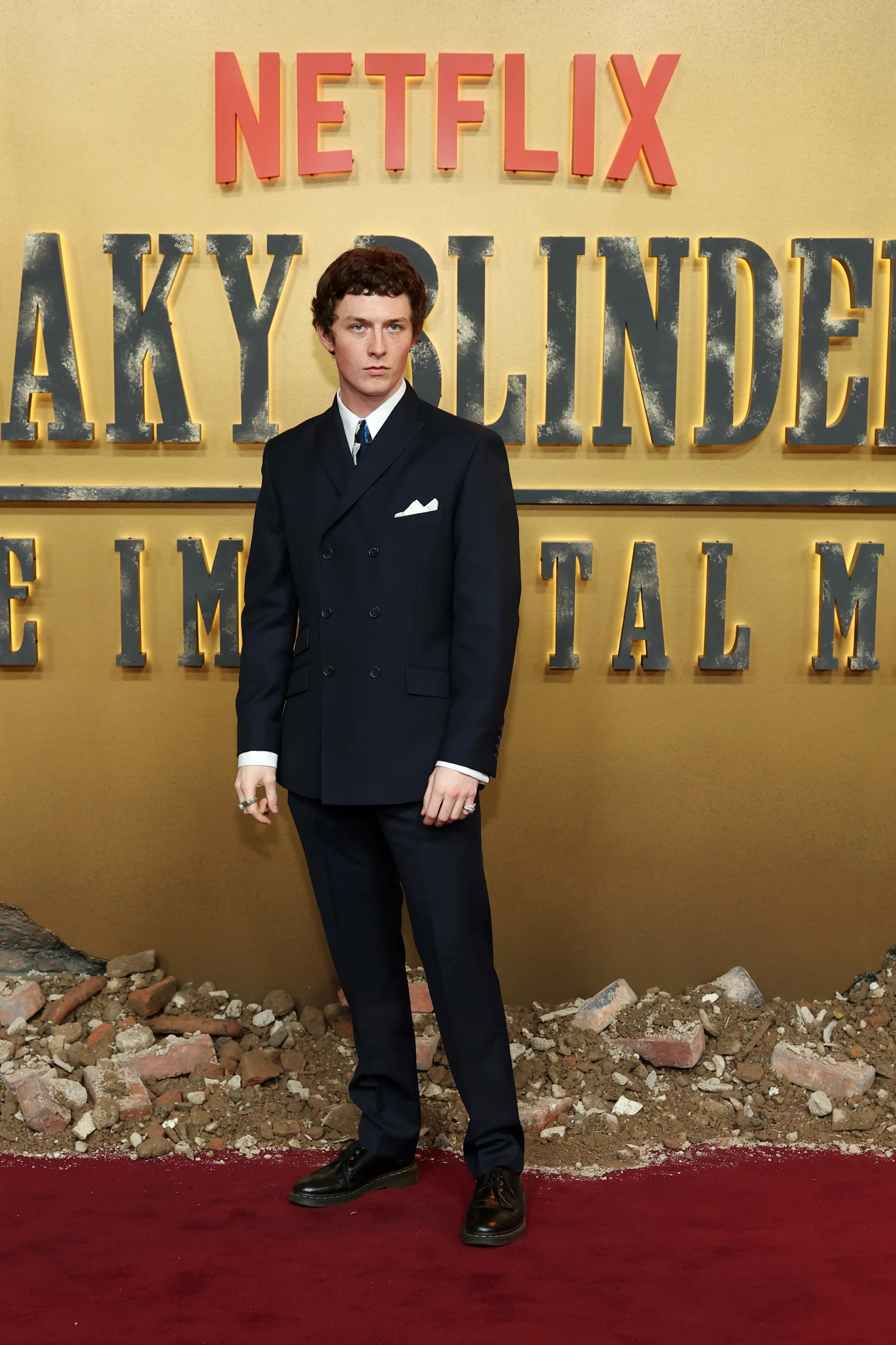 Harry Kirton attended the premiere, but didn't want to return to the role (Shane Anthony Sinclair/Getty Images for Netflix)