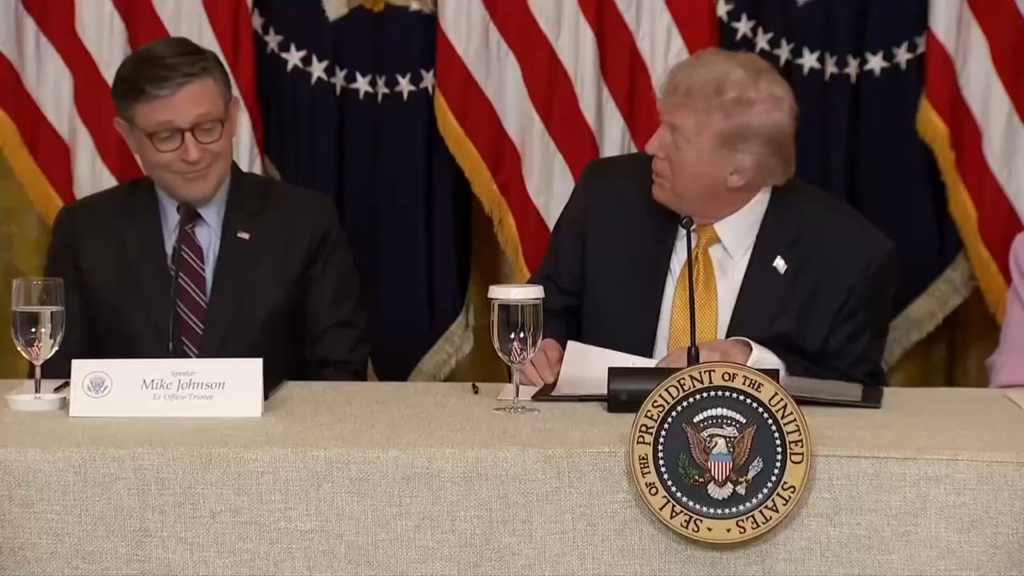 President Trump appears to share private information after saying Republican Rep. Neal Dunn would be "dead by June." Much to the chagrin of Mike Johnson