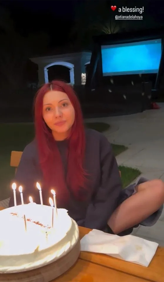 Kourtney Kardashian Barker's Instagram Stories video of Atiana De La HoyaCredit: Kourtney Kardashian/Instagram