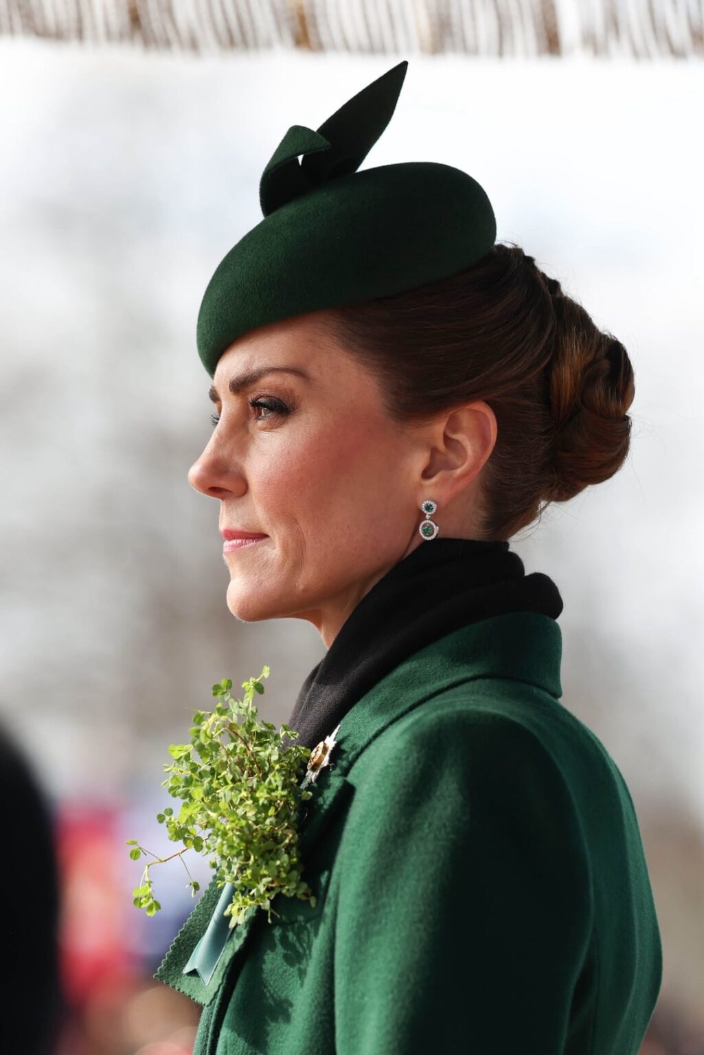 The Princess of Wales, Colonel of the Irish Guards, during the 2026 Irish Guards' St. Patrick's Day Parade