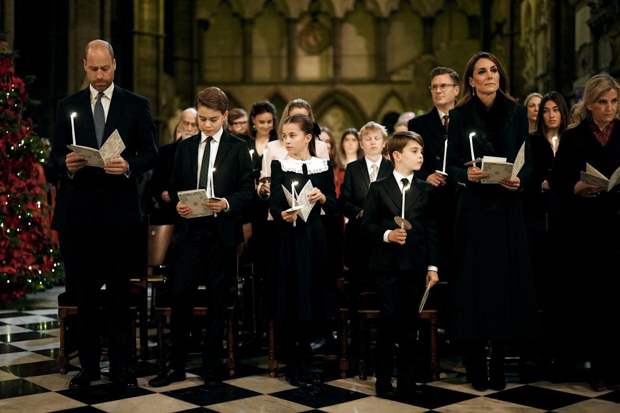 members of the royal family attend the 'together at christmas' carol service
